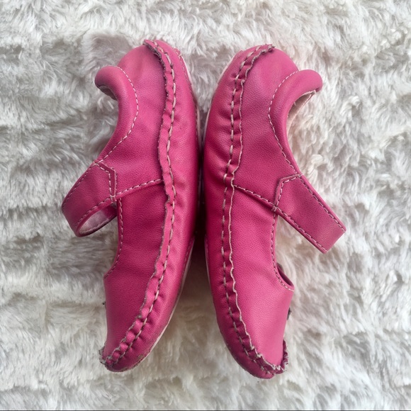 Koala Kids pink Mary Jane moccasins sz 6 soft sole - Picture 6 of 8
